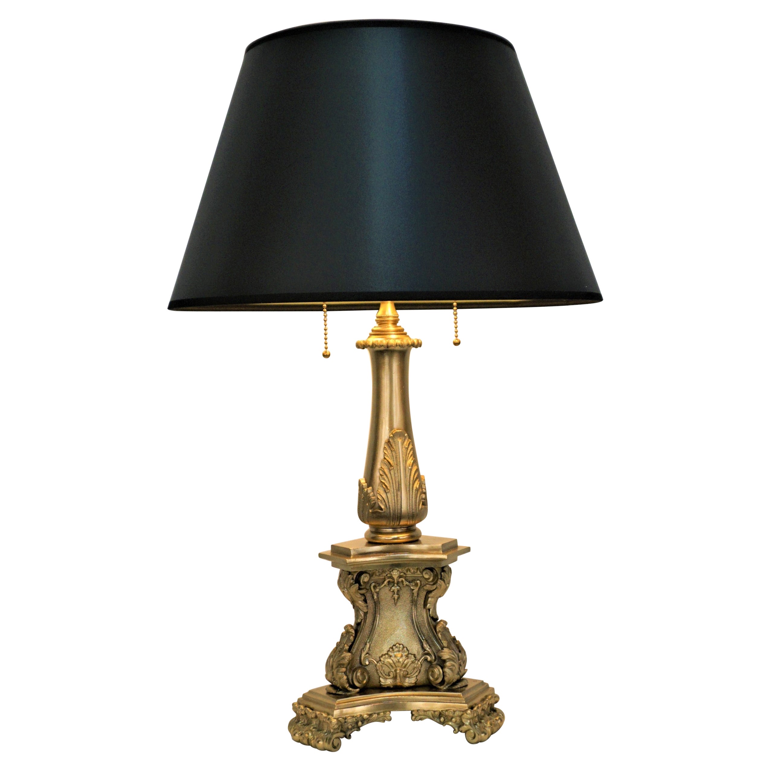 19th Century Bronze Table-Desk Lamp