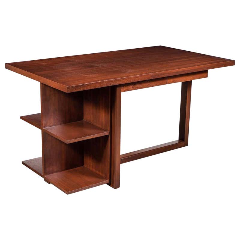 Divesting Desk Custom Room Divider Desk by Milo Baughman for Drexel at 1stDibs