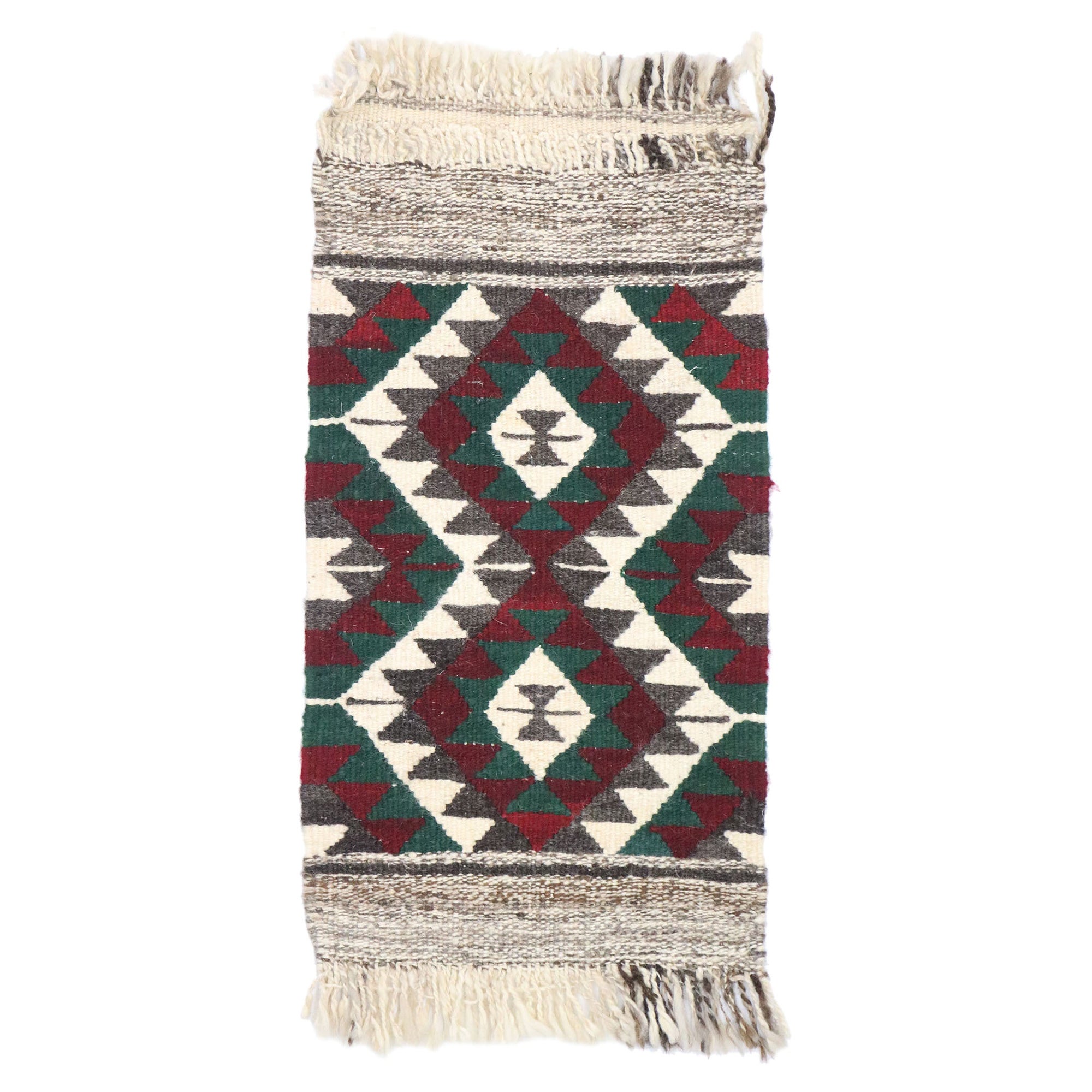 Tapis Kilim persan vintage Shiraz de style tribal