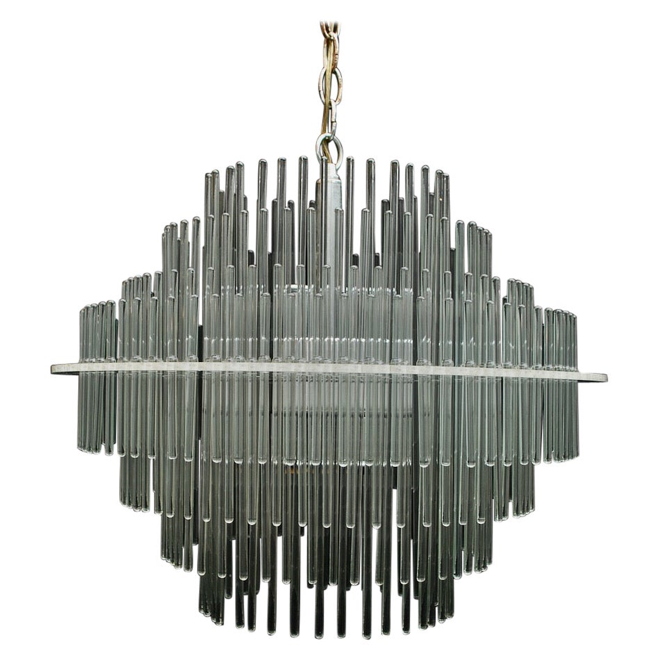 Elegant 1970's Waterfall Light by Sciolari For Sale