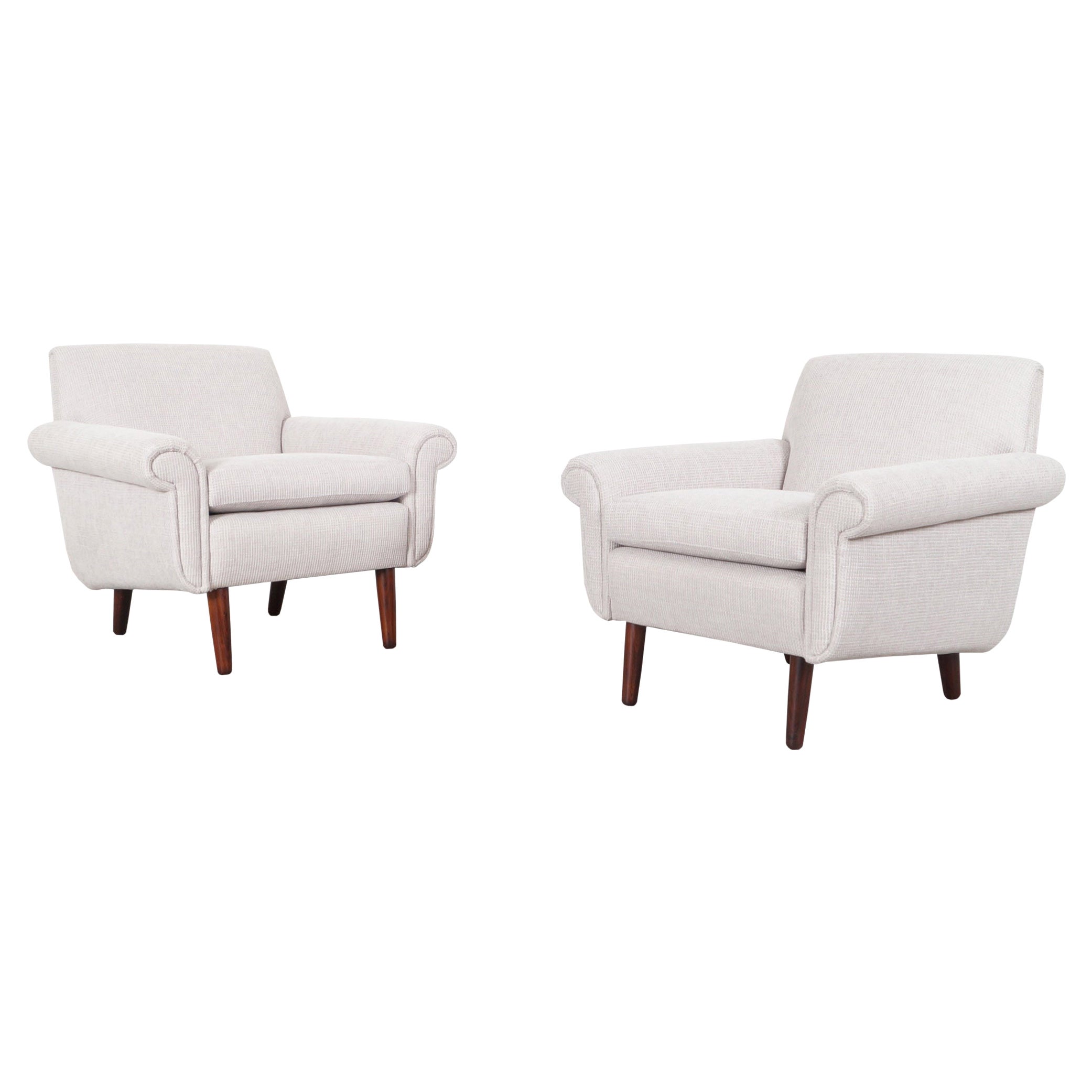 Danish Modern Rosewood Lounge Chairs