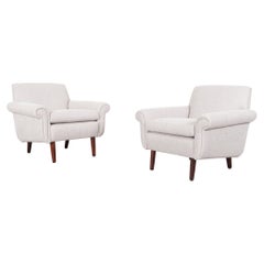 Retro Danish Modern Rosewood Lounge Chairs
