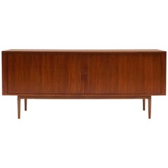 Rosewood Credenza by Arne Vodder, Disappearing Tambour Doors, ExpertlyRestored