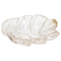 Cenicero Hoja de Cristal de Mediados de Siglo