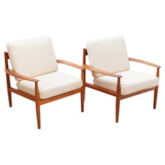 Lounge Chairs by Grete Jalk for France & Son, 1960s, Set of 2