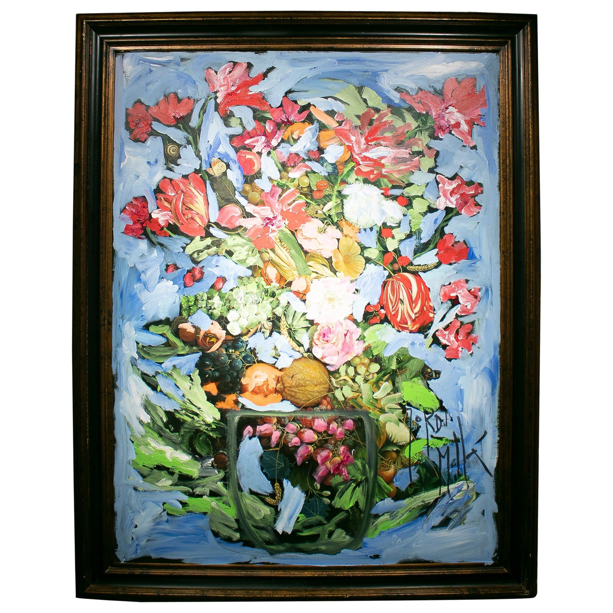 Jordi Mollá, 2021 "Flower Power" Marbella Series Oil Painting For Sale