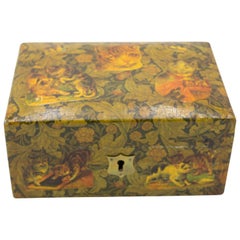 English Decoupage Cat Box