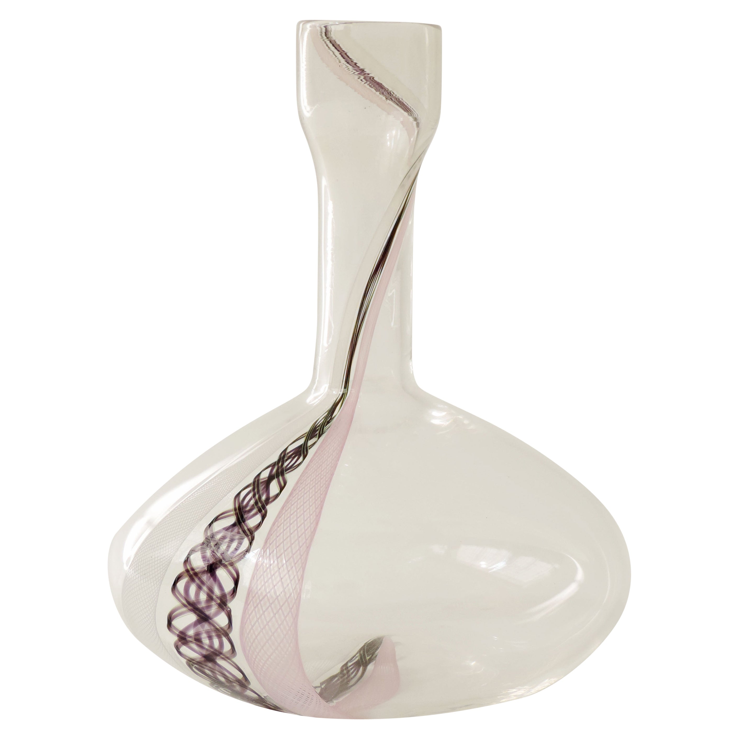 Michela Cattai Frühe Murano-Glasflasche, Italien, 1990er Jahre im Angebot