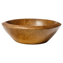 Olive Wood Sculptural Plate or Dish circa 1950 French Design Bowl