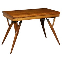 Table Fruitwood Veneer Beech Argentina 1950s