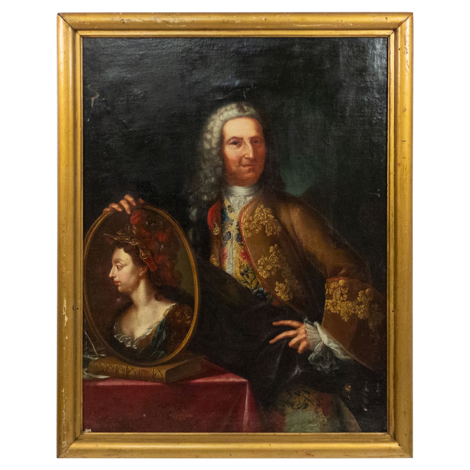 18th Century Oil Painting Portrait of an English Gentleman
