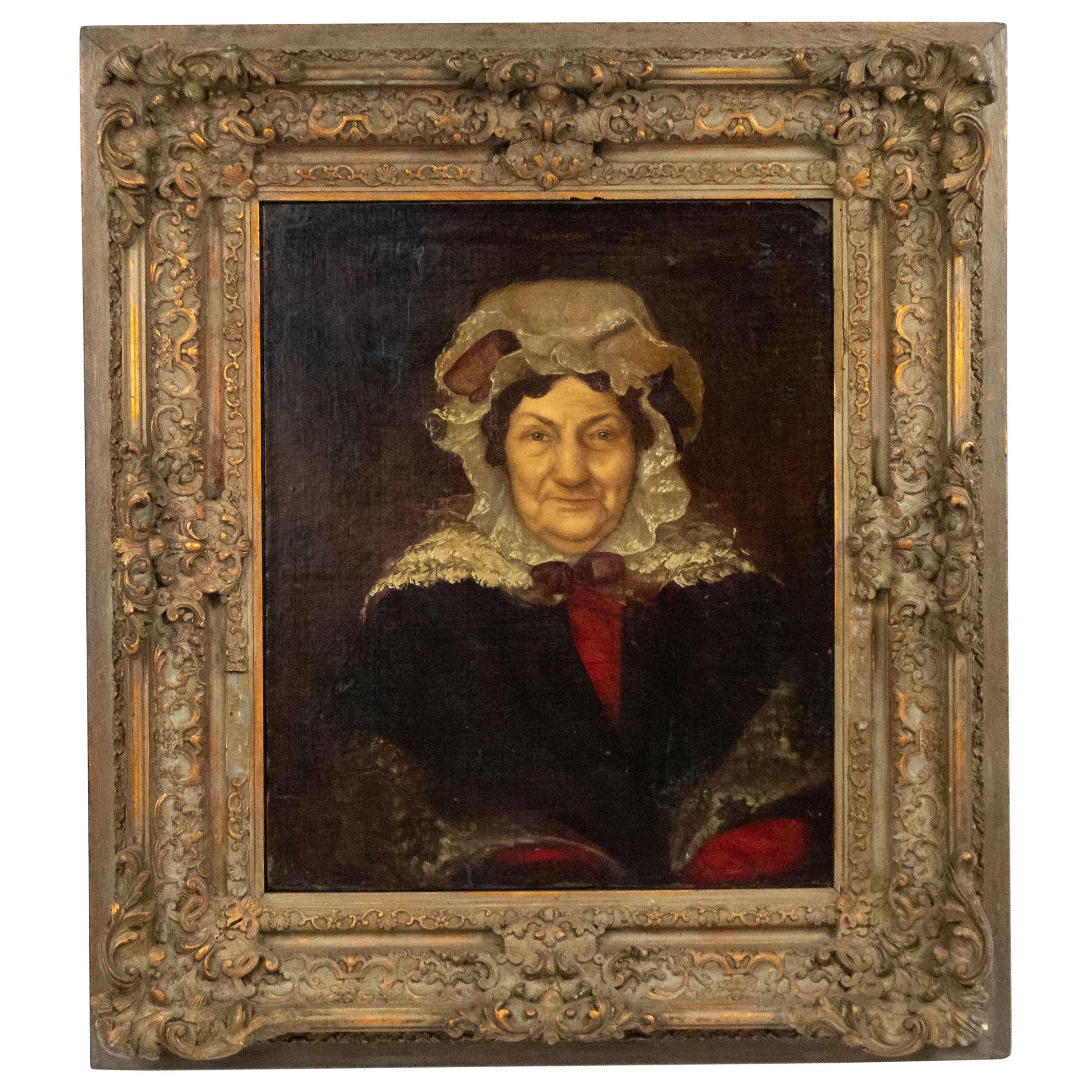 Portrait de femme victorienne anglaise du 19ème siècle en dentelle