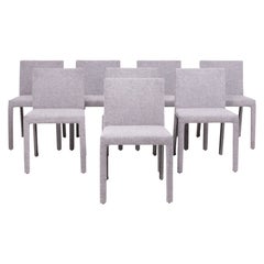 Poliform 'Fly Tre' Grey Dining Chairs by Carlo Colombo, Set of 8