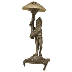 Used German Pewter Mushroom Gnome