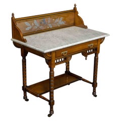 Aesthetic Movement Walnut Washstand