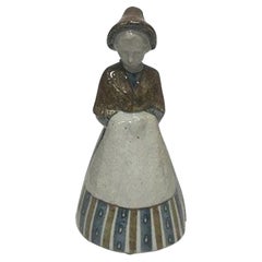 Bing and Grondahl Figurine by Gudrun Meedom Beach Girl in National Dress, 7205/10
