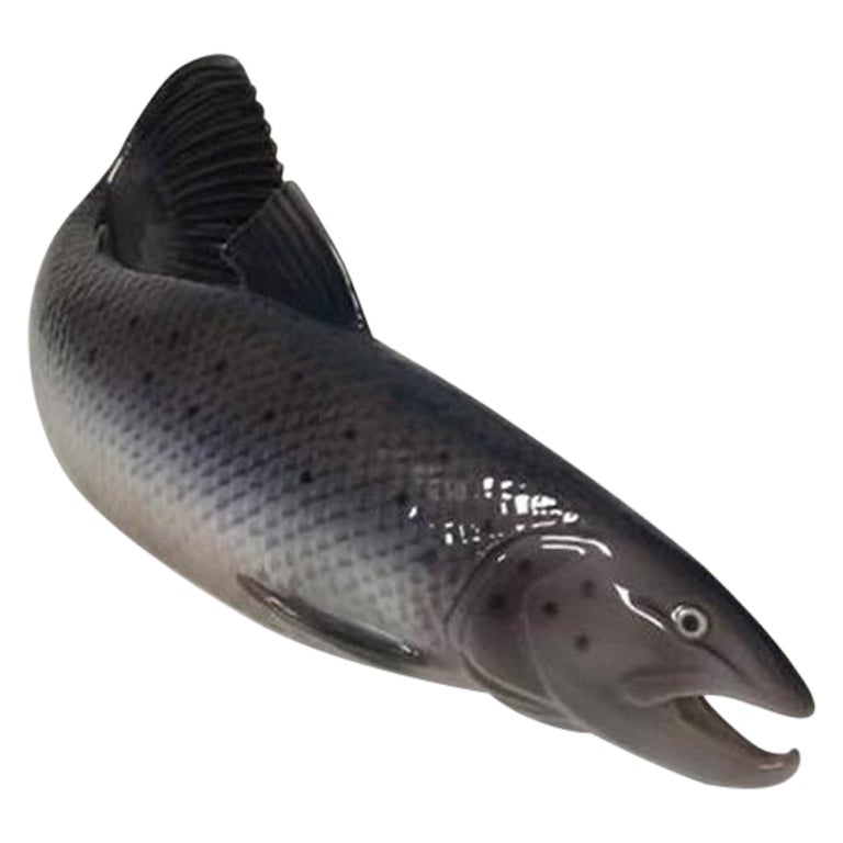 Bing & Grondahl Figure of Salmon No 2366 For Sale