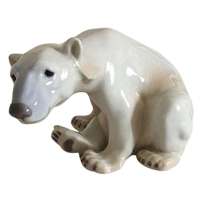 Bing & Grondahl Figurine Polar Bear No 1629 For Sale