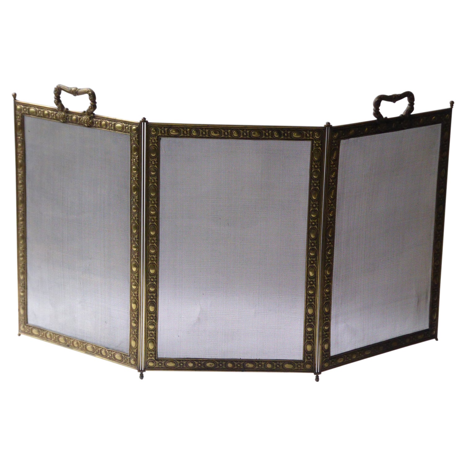 III Mahogany and Needlepoint Fire Screen at 1stDibs