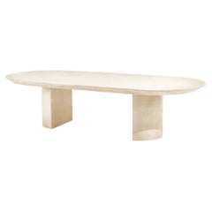 Karl Springer Goatskin "Knife Edge" Dining Table, 1980