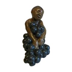 Bing & Grøndahl Figurine by Kai Nielsen "Little Bacchus with Grapes" No 4027