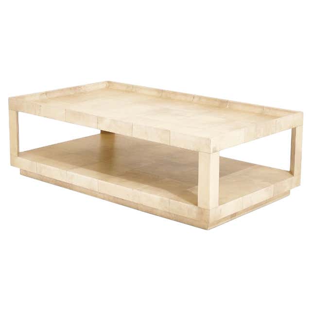 Karl Springer Python Coffee Table For Sale at 1stDibs