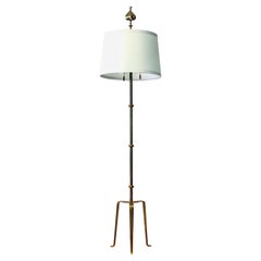 Tommi Parzinger Rare Bronze Floor Lamp with Iconic Finial