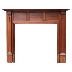 Antique Reclaimed Edwardian Style Mahogany Mantel