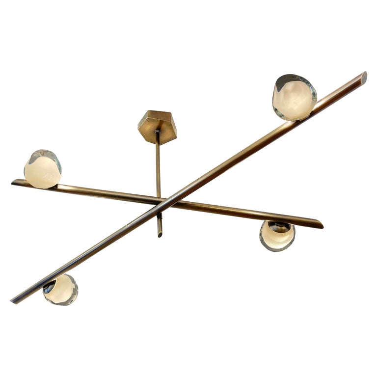 Antares Ceiling Light, Sfera Glass Version For Sale