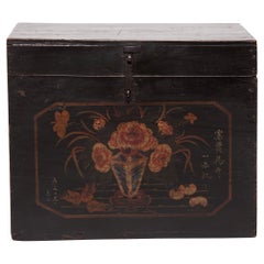 Antique Chinese Painted Keepsake Chest, c. 1900