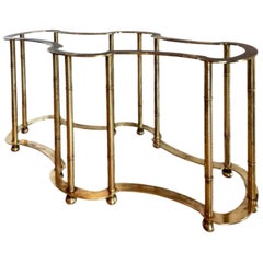 Mastercraft Brass Racetrack Dining Table