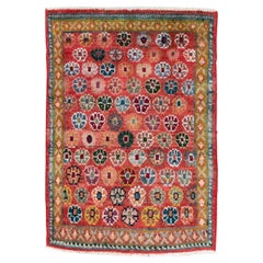 Mid-20th Century Handmade Persian Mahal Small Throw Rug