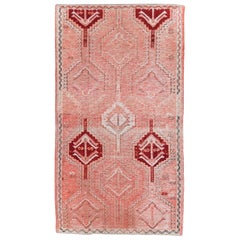 Handgefertigter persischer Shiraz-Akzent-Teppich aus der Mitte des 20. Jahrhunderts