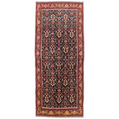 Handgefertigter persischer Hamadan-Galerieteppich aus der Mitte des 20. Jahrhunderts