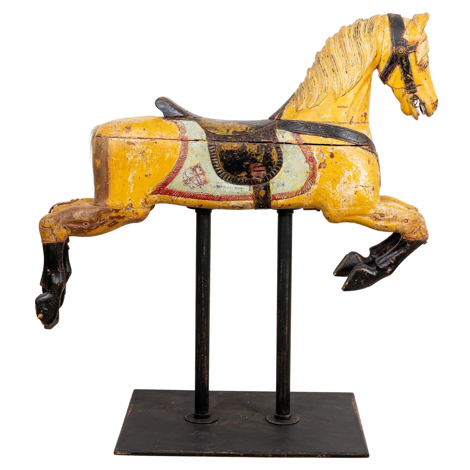 Painted 19th Century Antique American Carousel Horse For Sale