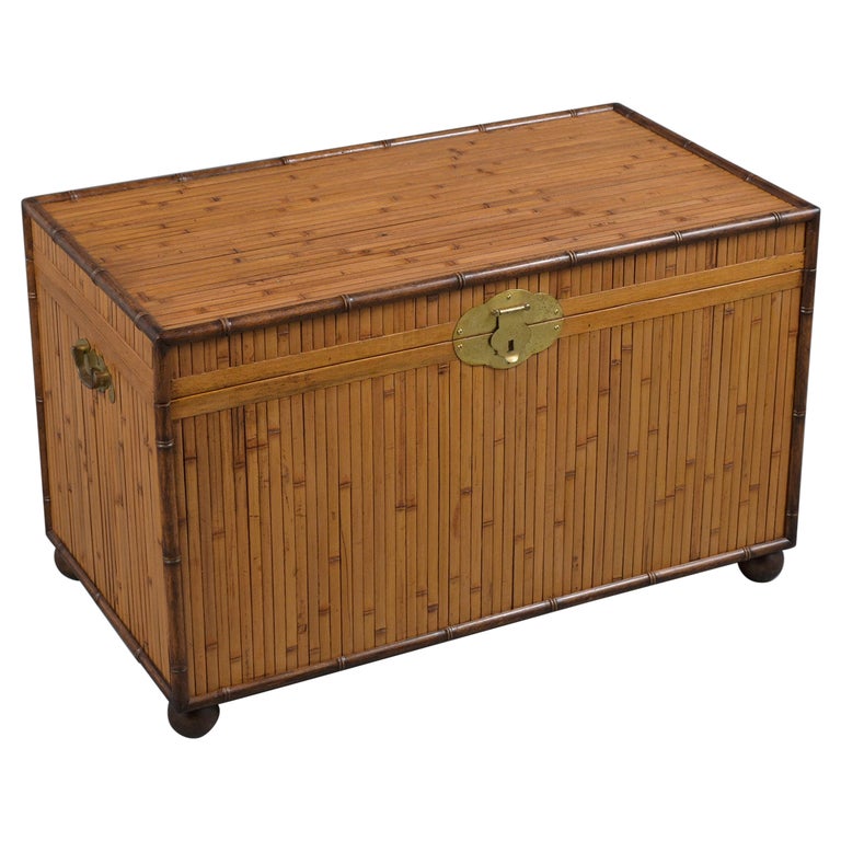 Bamboo Blanket Chest at 1stDibs