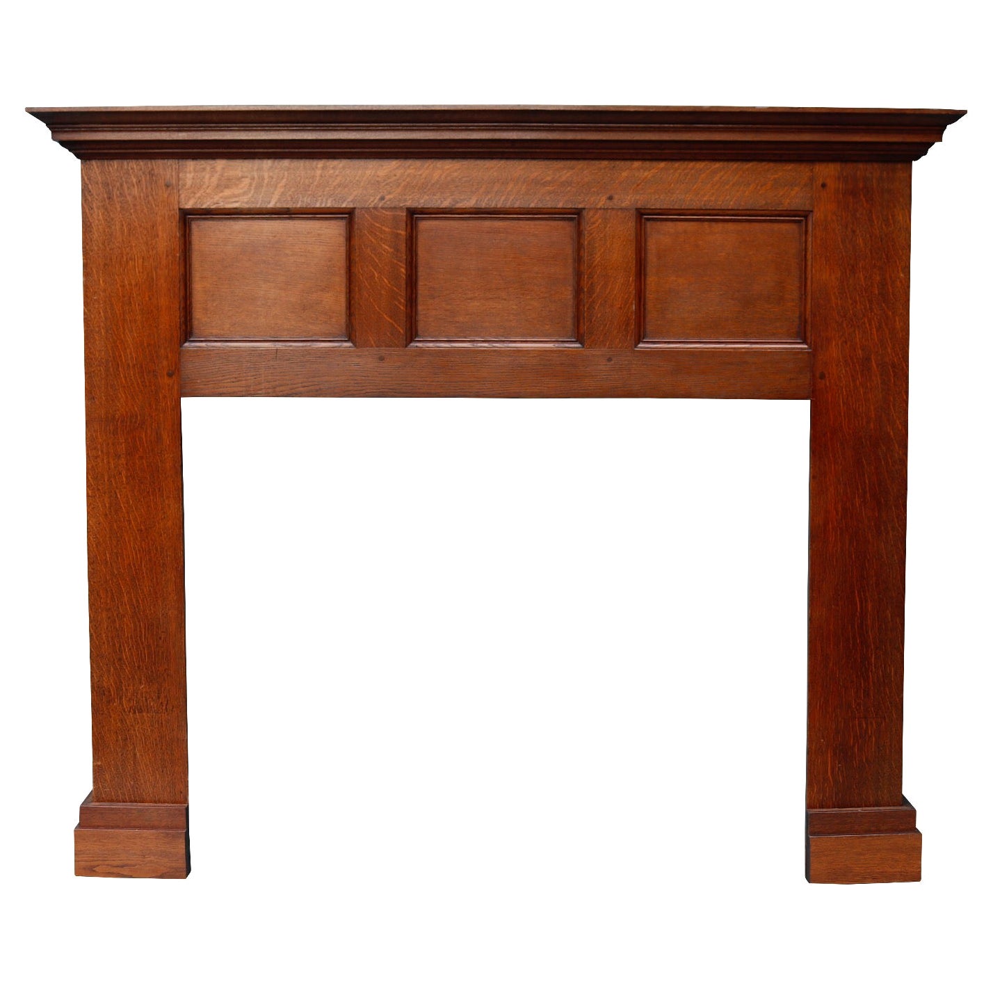 Edwardian Style Reclaimed Oak Mantel For Sale at 1stDibs