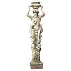 Vintage Reclaimed Herm Statue of Atlas