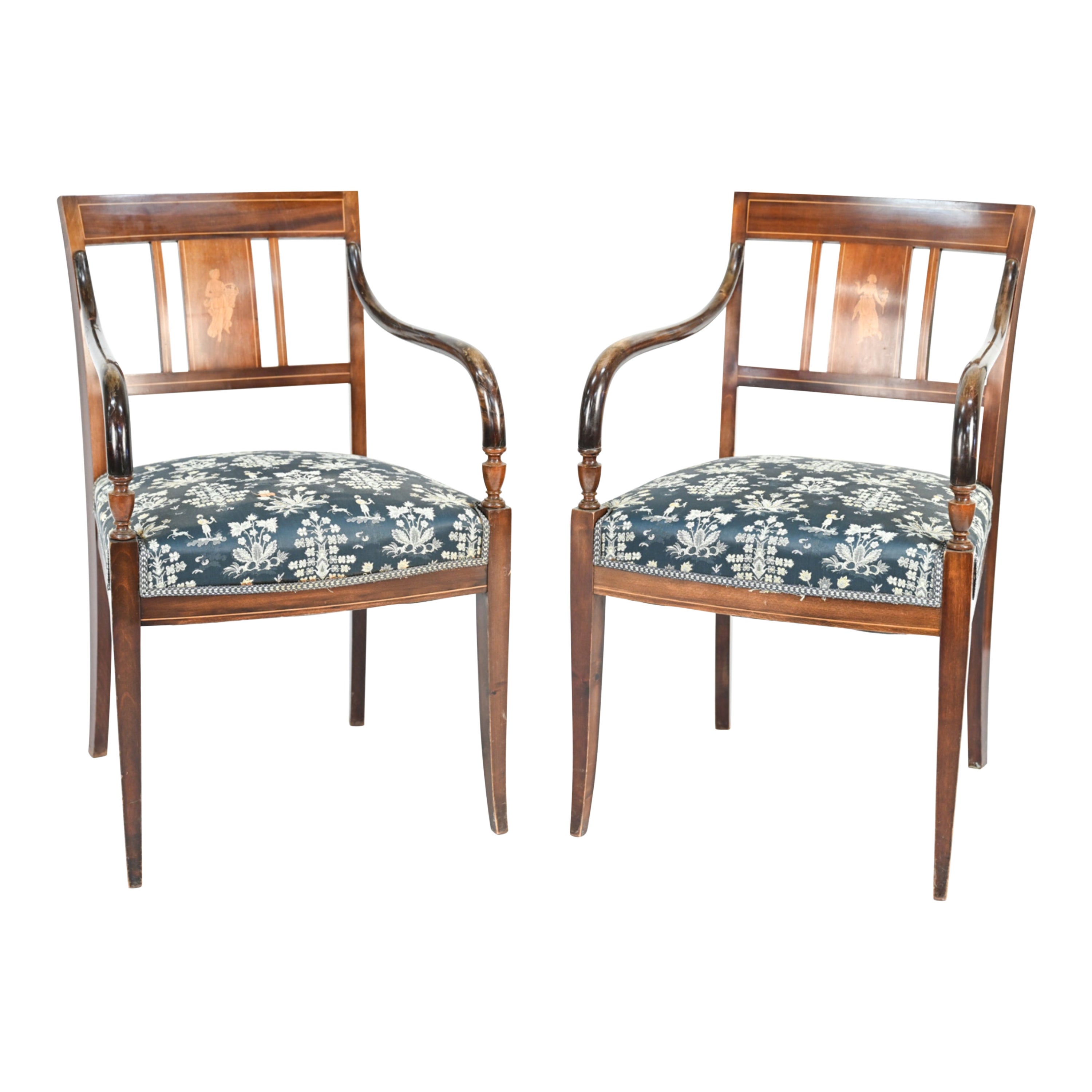 Bone Inlaid Armchair from India at 1stDibs