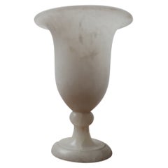 Retro Marble or Alabaster Mid-Century Table Lamp Urn