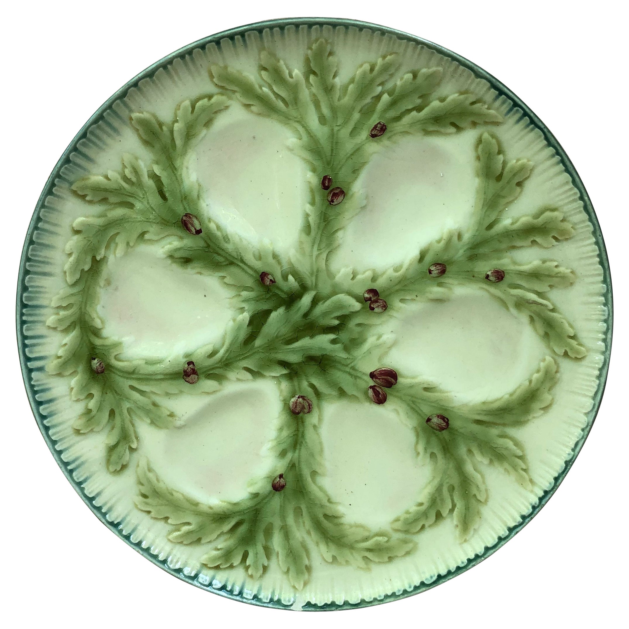 Kitchen Dining French Antique Compotier Dessert Serving Plate Choisy