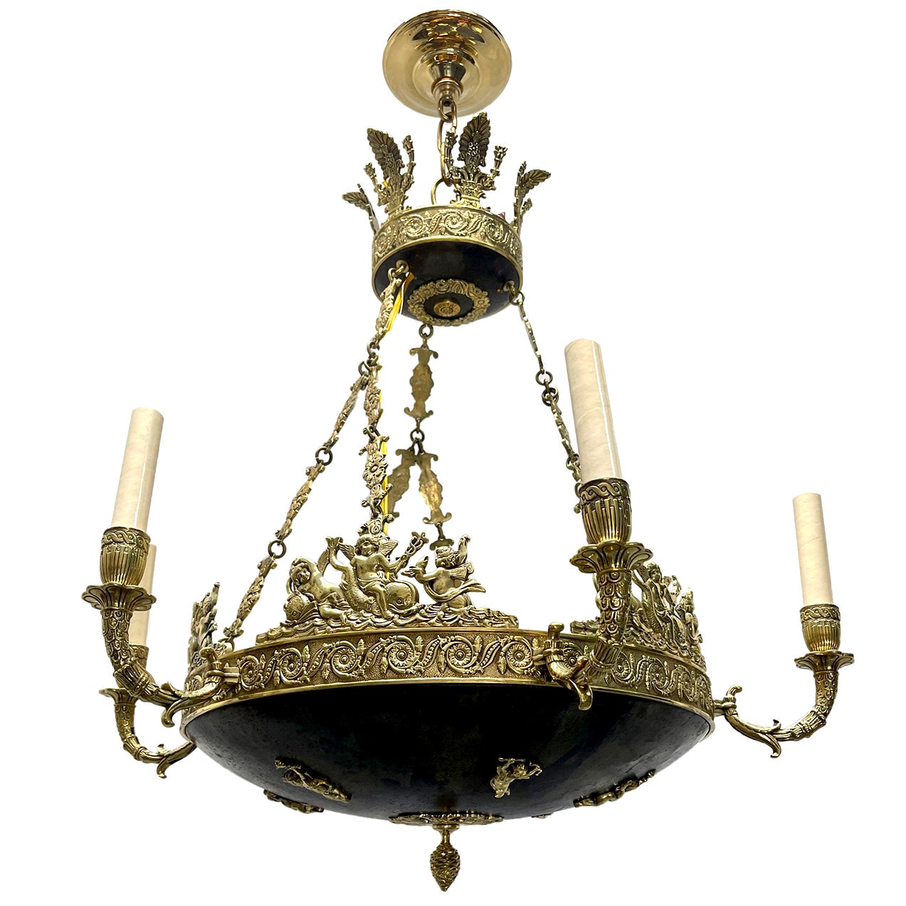 Antique French Empire Style Chandelier For Sale