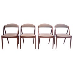 Four Kai Kristiansen Model 31 Teak Dining Room Chairs