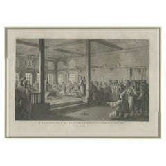 Antique Print of a Reception in the Home of Hassan Tchaousch-Oglou, 'c.1805'