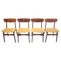 Set of 4 Chairs, Denmark, 1960s, After Renovation