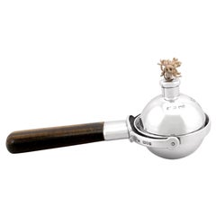 Antique George V Agate Handled Sterling Silver Gimbal Table Lighter