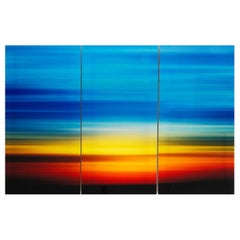 Contemporary Sunset Photographic Triptych- Set of 3