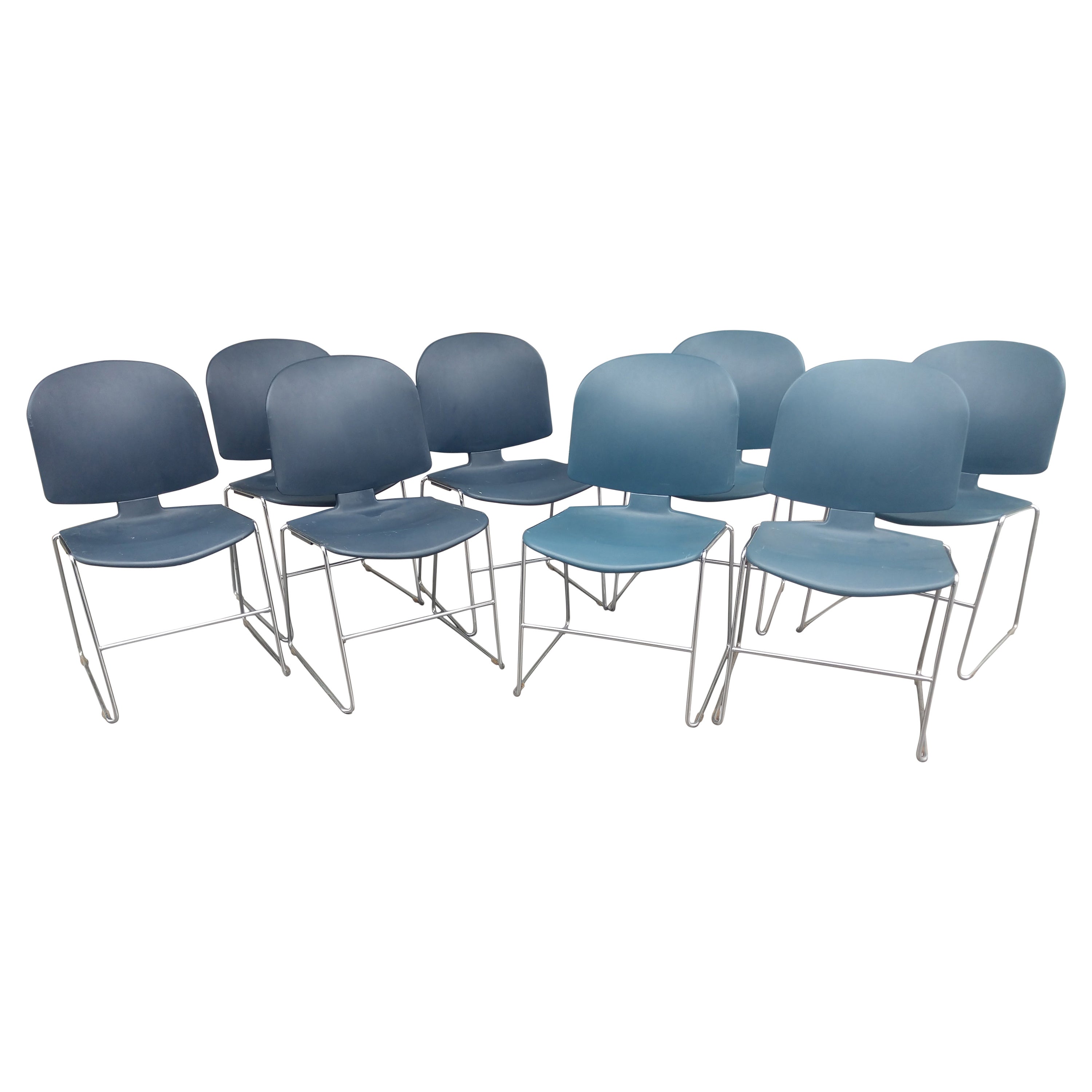14 Steelcase Mid Century Modern Stacking Chairs