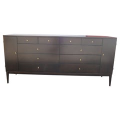 Retro Twenty-Drawer Ebonized Dresser by Paul McCobb for Rapid's Furniture