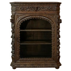 Mid-19th Century French Renaissance Vitrine or Confiturier Cabinet